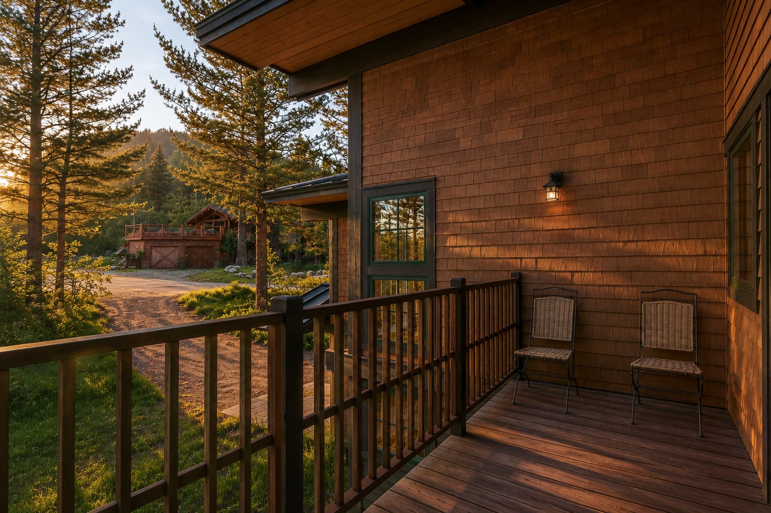 Deck Off Of TV Den