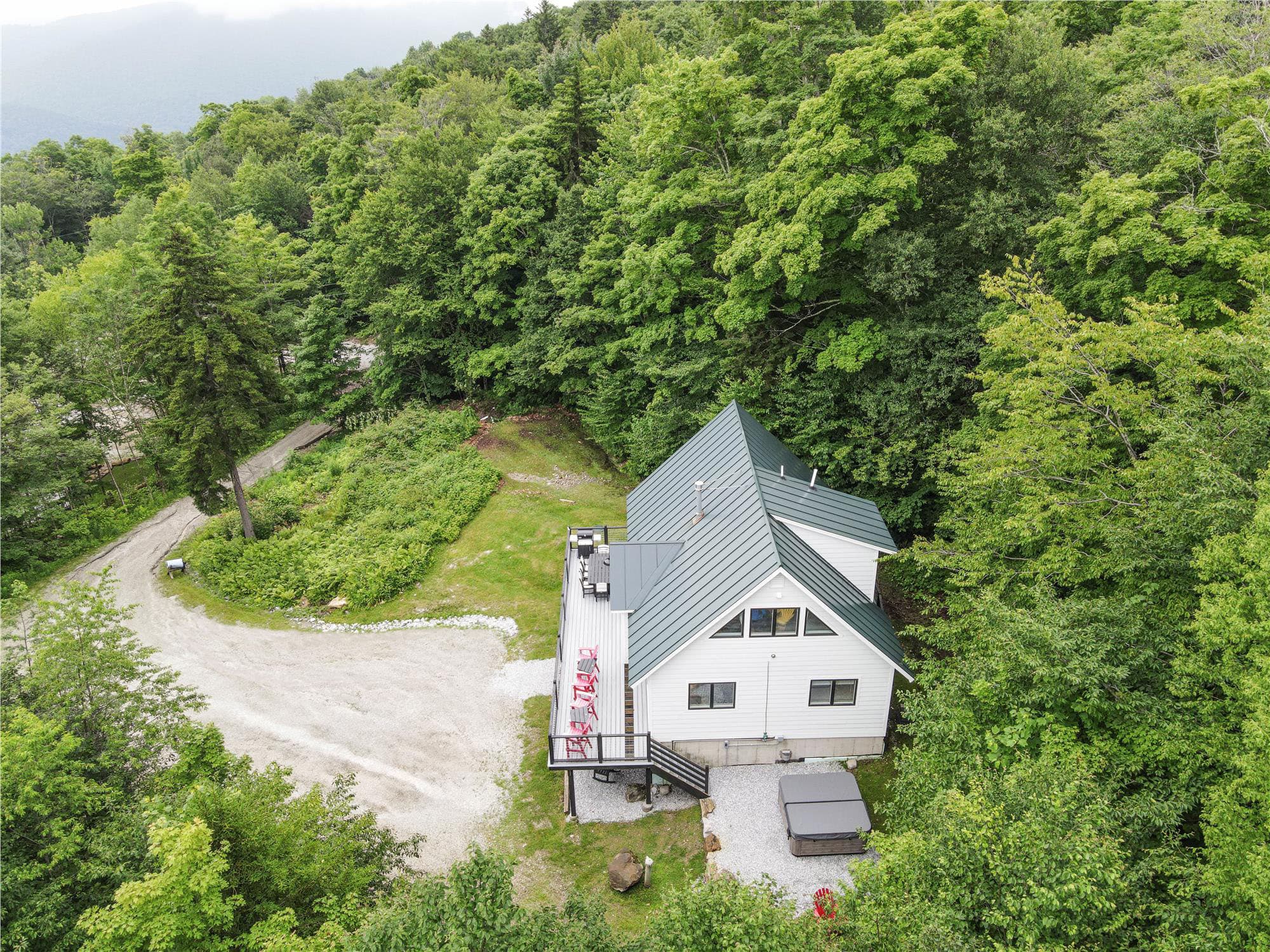 Enjoy the privacy this beautiful home has to offer during the summer
