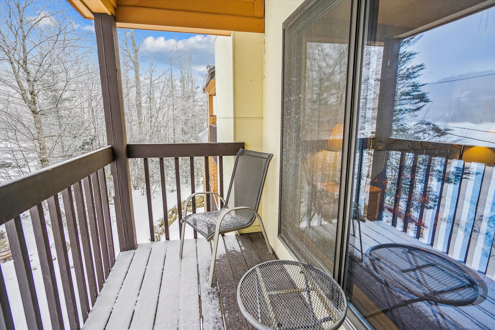 Step out to the balcony, and have a look around.