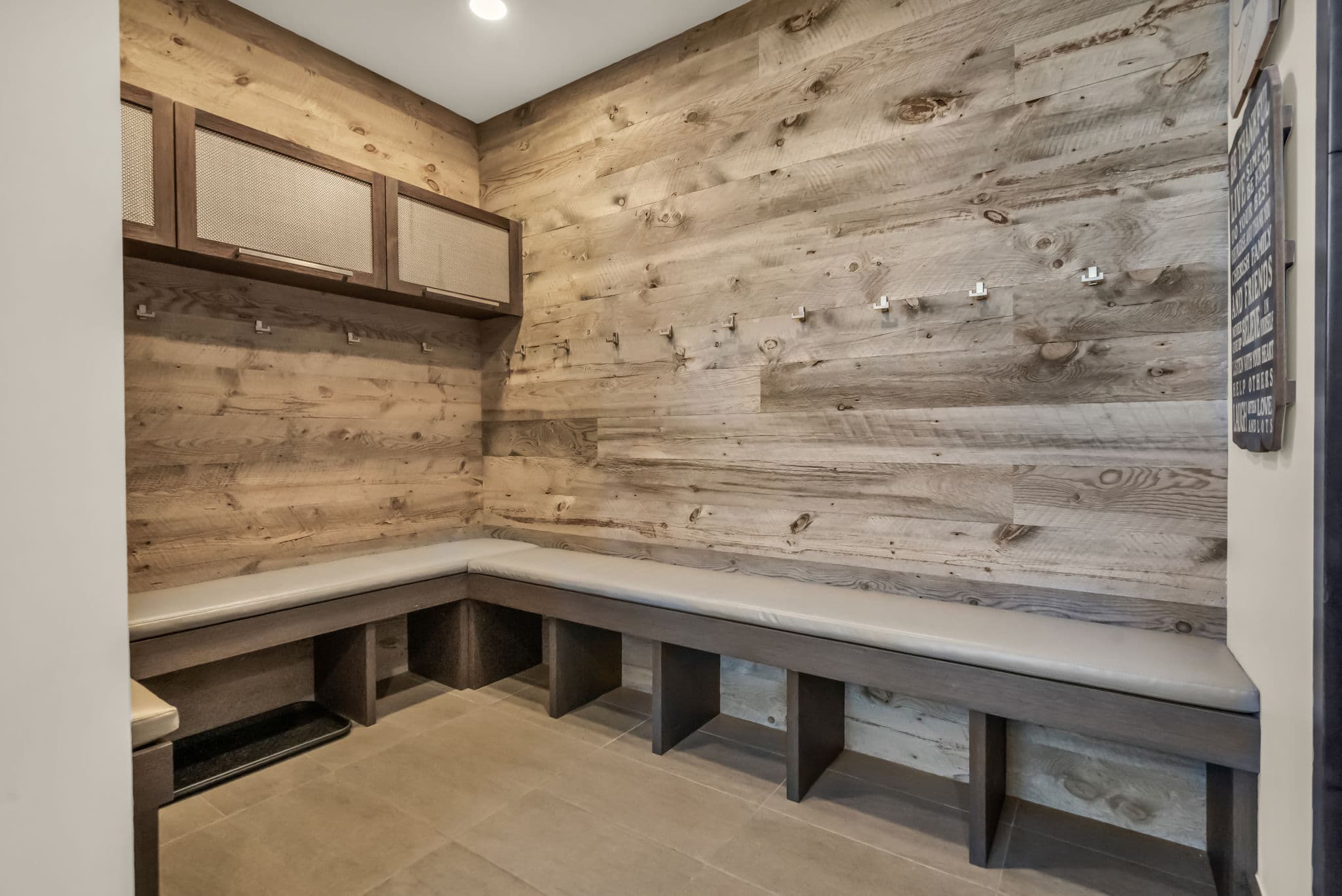 Mud Room with Benchs and Cabinets