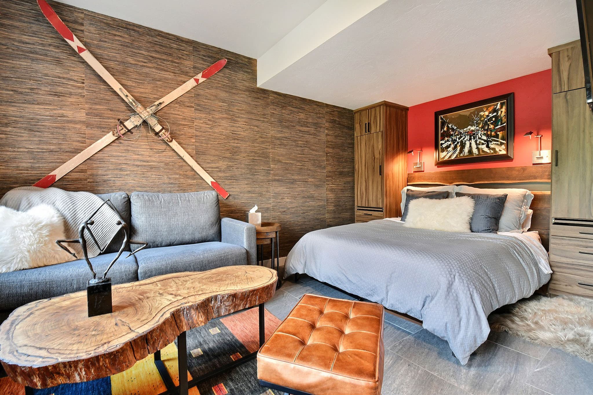 Bed, Coffee Table, Chair, Sofa inside Main Street Retreat