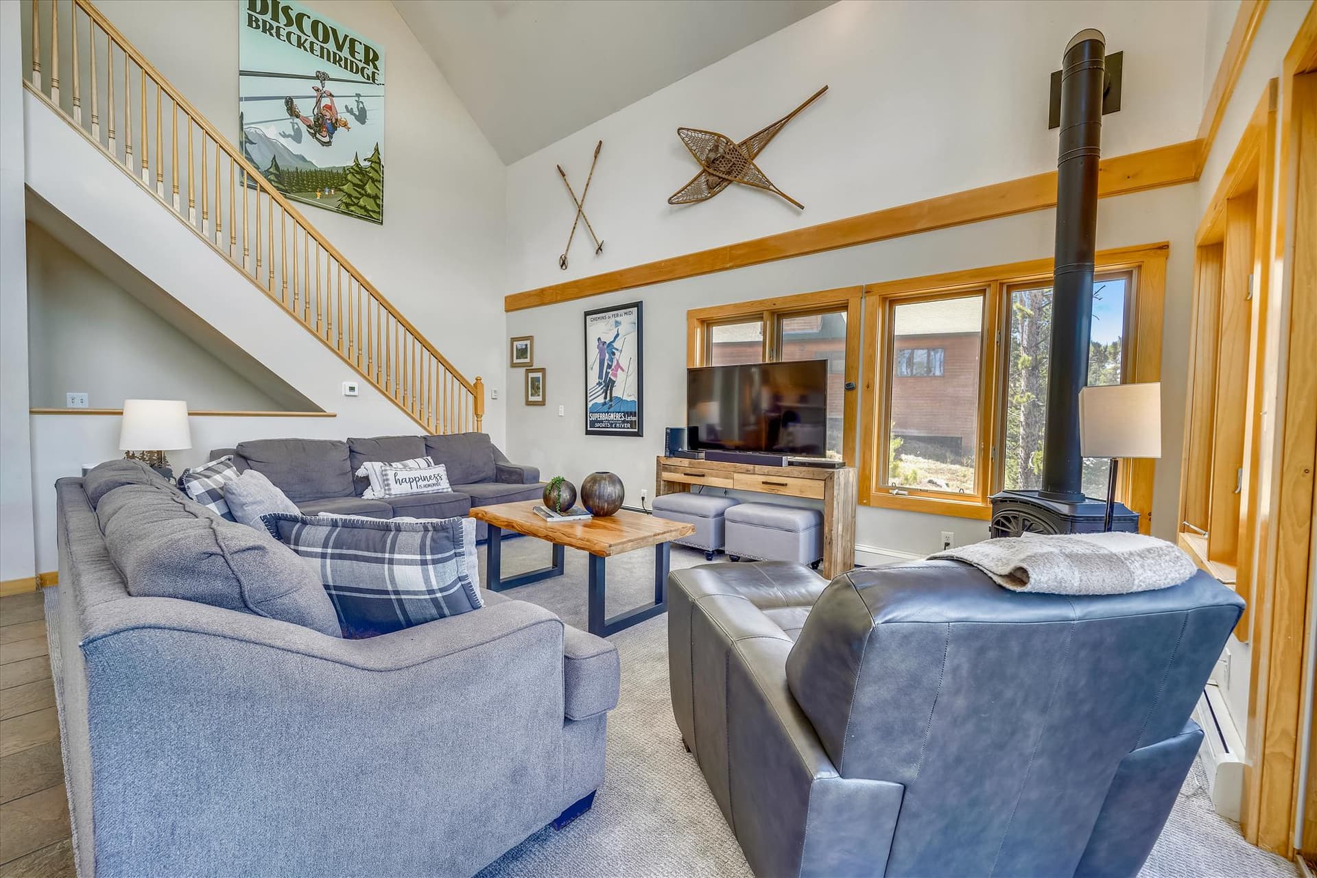 Living Area - Powder Moose Villa - Breckenridge Vacation Rental