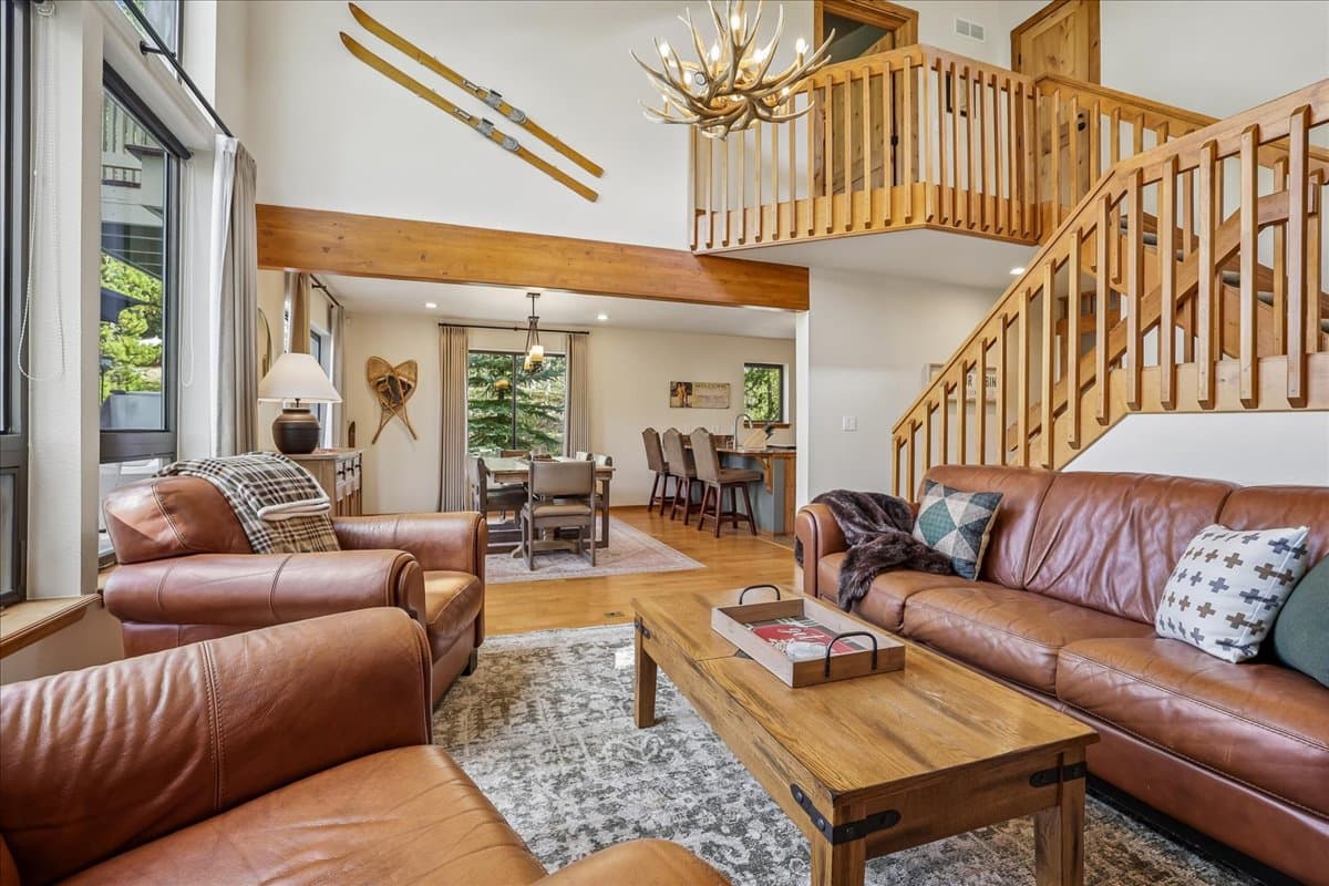 Living Area - Powder and Pines - Breckenridge 30+ Night Rental
