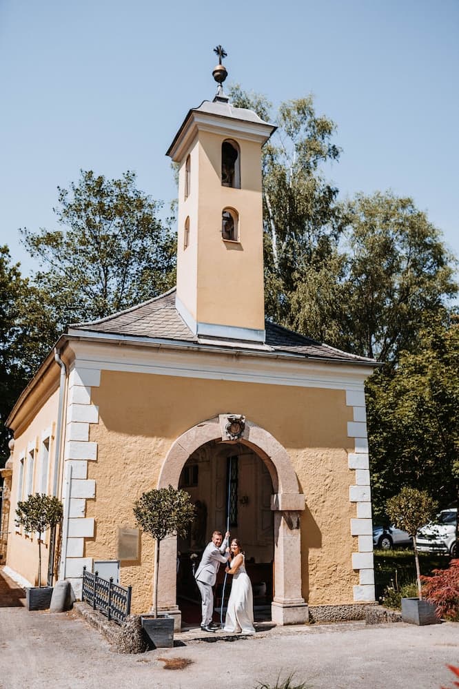 Outdoor wedding area