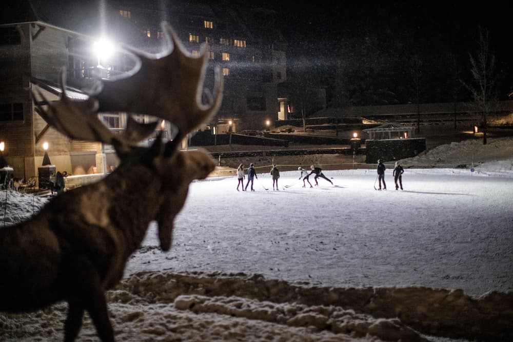Ice skating