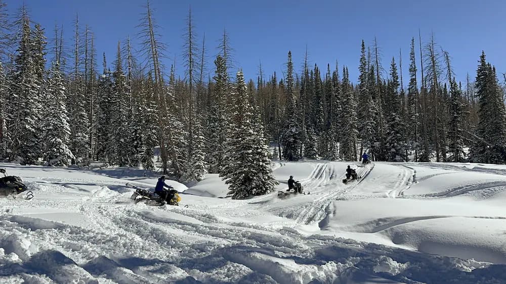 Snowmobiling