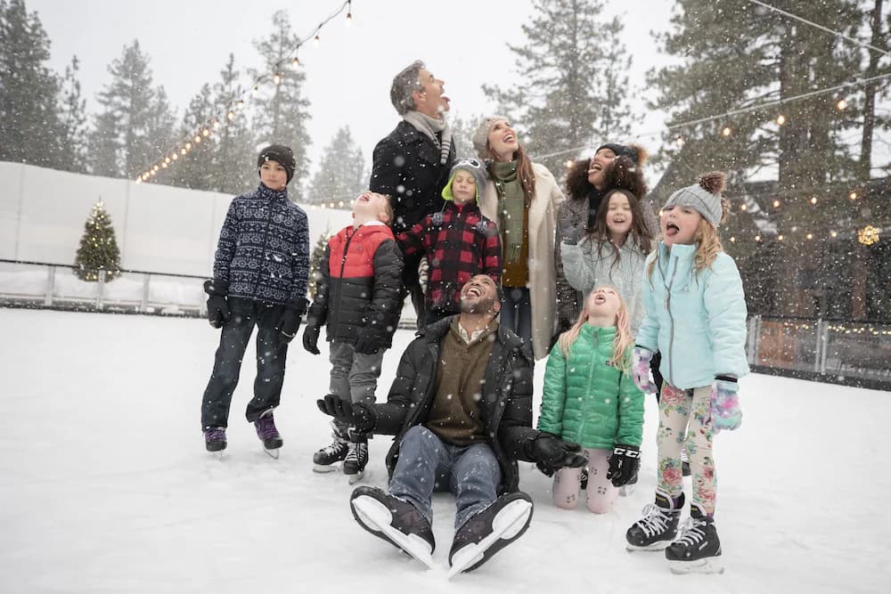 Ice skating
