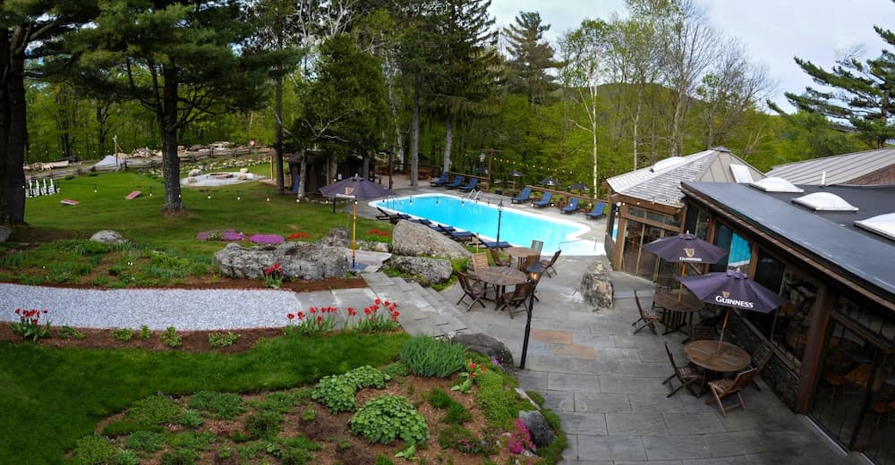 Outdoor wedding area