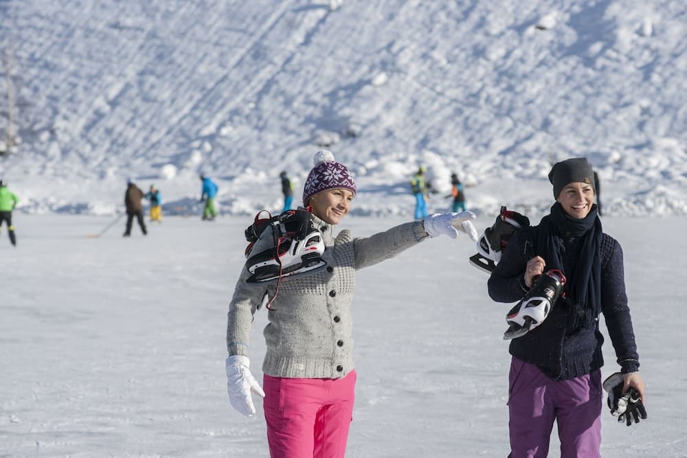 Ice skating